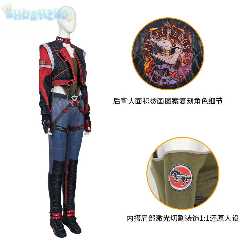 New game PanAm Palmer punk 2077 cosplay costume shirt pants coat belts boots fancy Halloween woman man set made xs-xxxl