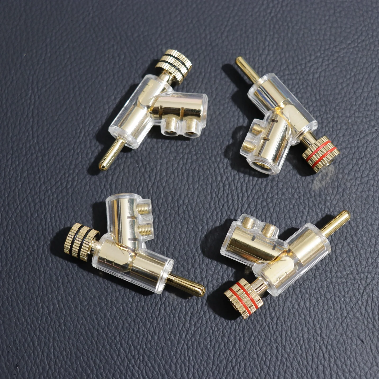 WBT high performance Audio Banana Plug Gold Plated Lockable 45° angle Gun Plug HiFi Speaker Wire No soldering Banana Connector