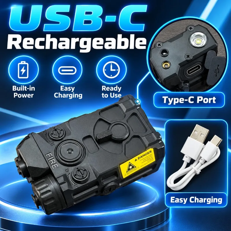 Multifunctional Illumination Module, 3 Light Modes, Suitable for 20mm Guide Rail Installation