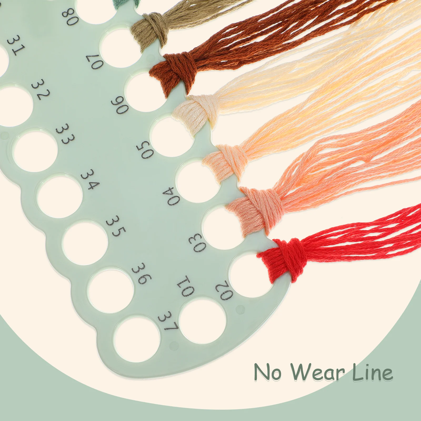 5 قطعة موضوع بلاستيكي المنظم مجلس 37 حفرة عبر غرزة أداة التطريز الخيط تخزين الخياطة الموضوع لف لوحة بكرة حامل