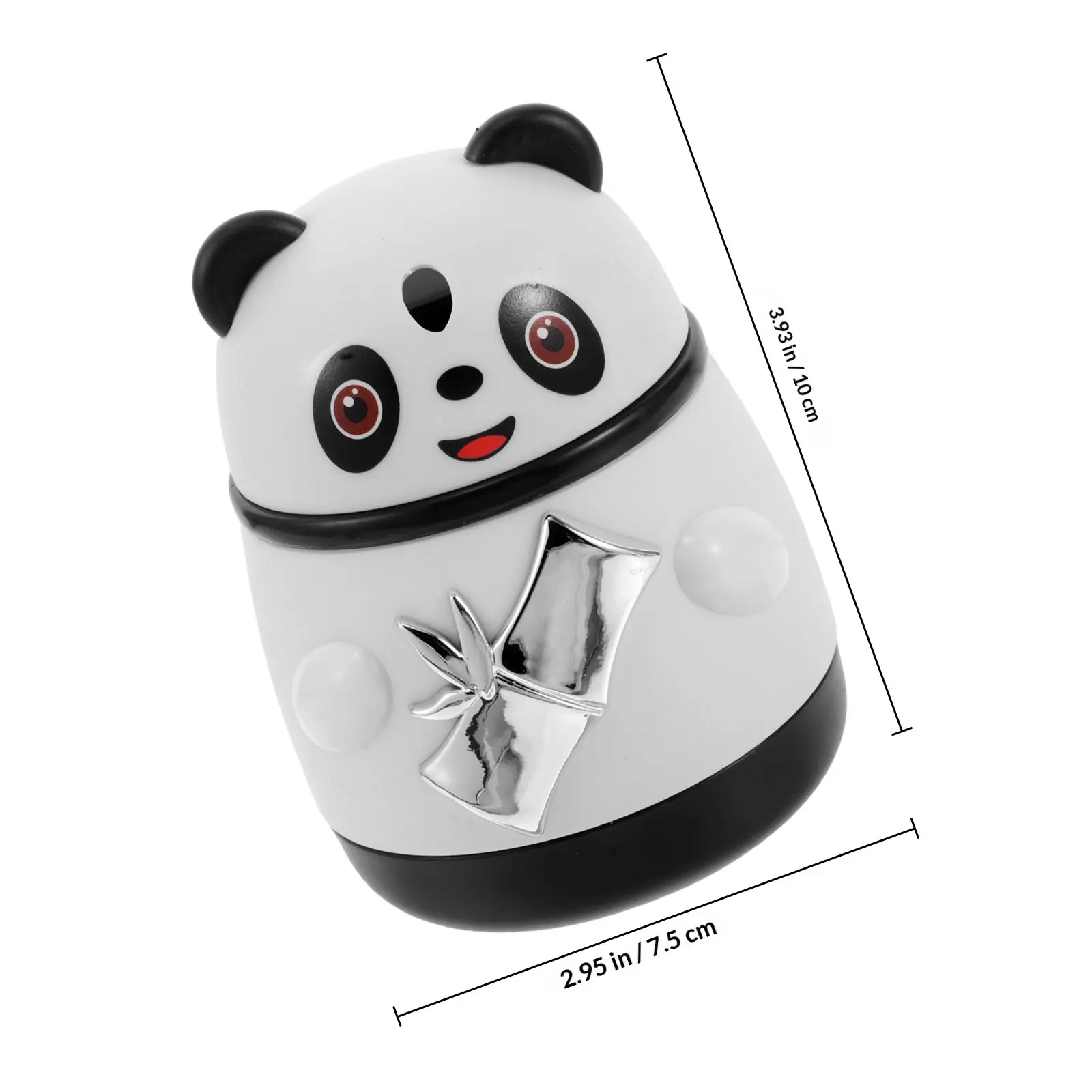 Panda Toothpick Dispenser Automatic Ejection Press Design Cute Decorative Holder for Table Kitchen Dining Area Storage Container