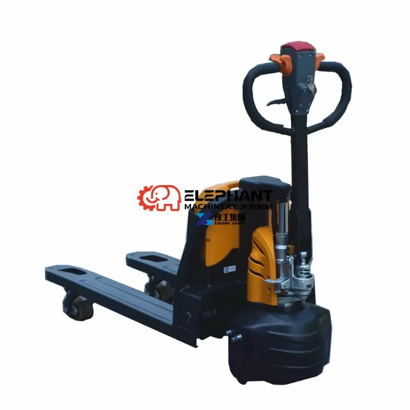 YG 1.5 Ton 1500kg 3300lbs Heli Hydraulic Lithium Battery Electric Pallet Truck Portable Forklift Pallet Lift for Small Logistics