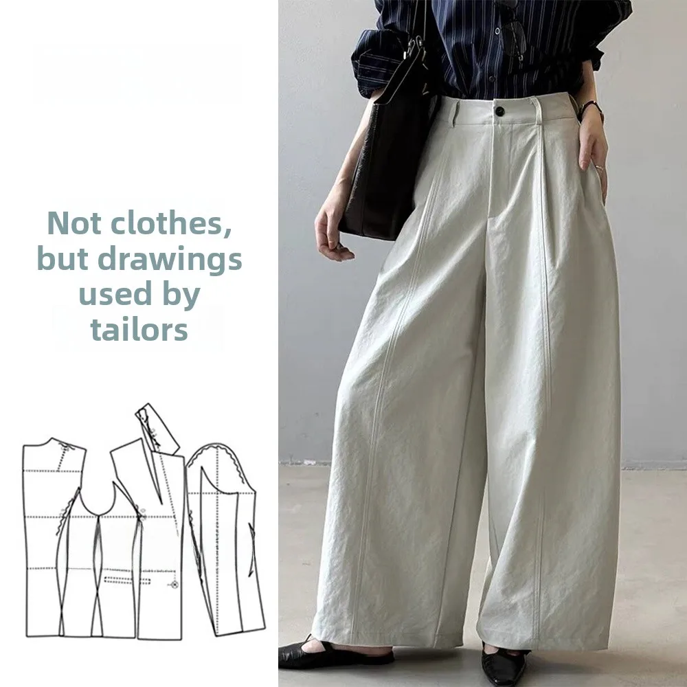 

Женские свободные повседневные брюки G839 с высокой талией, прямого кроя, с выкройкой, весна-осень, новинка, индивидуальный дизайн, услуга по индивидуальному пошиву