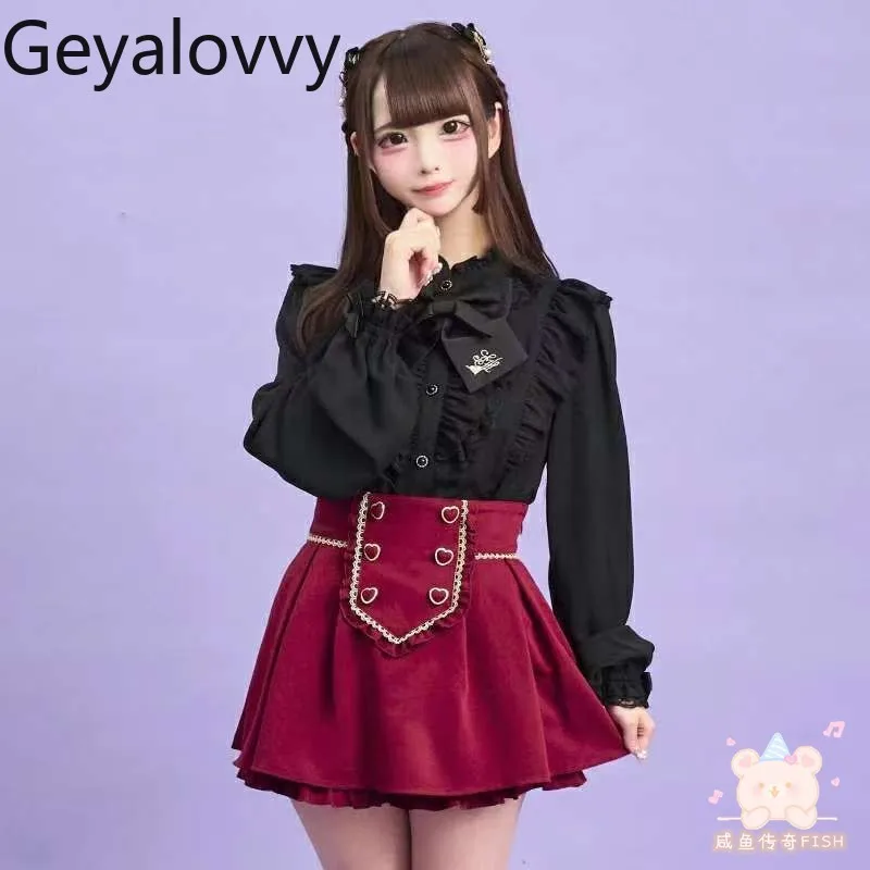 تأثيري فتاة حلوة عالية الخصر تنورة قصيرة ضئيلة اليابانية البريطانية الرجعية تنوعا JK موحدة كلية نمط التنانير الصغيرة السراويل #5