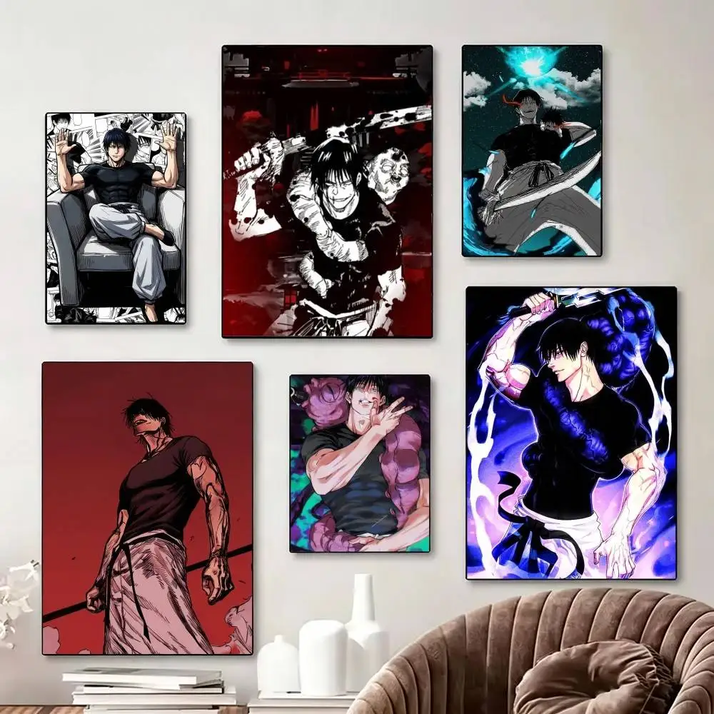 Toji Fushiguro Jujutsu Kaisen Poster Perfect Space Sticker Self Adhesive for Office Home Theater Wall Art Decor Fancy Gift