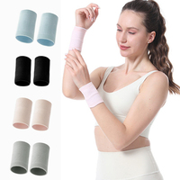 1 Pair Wrist Tennis Sport Wristband Volleyball Gym Elastic Support Knitting Wrist Protection Compression Band Breathable Outdoor