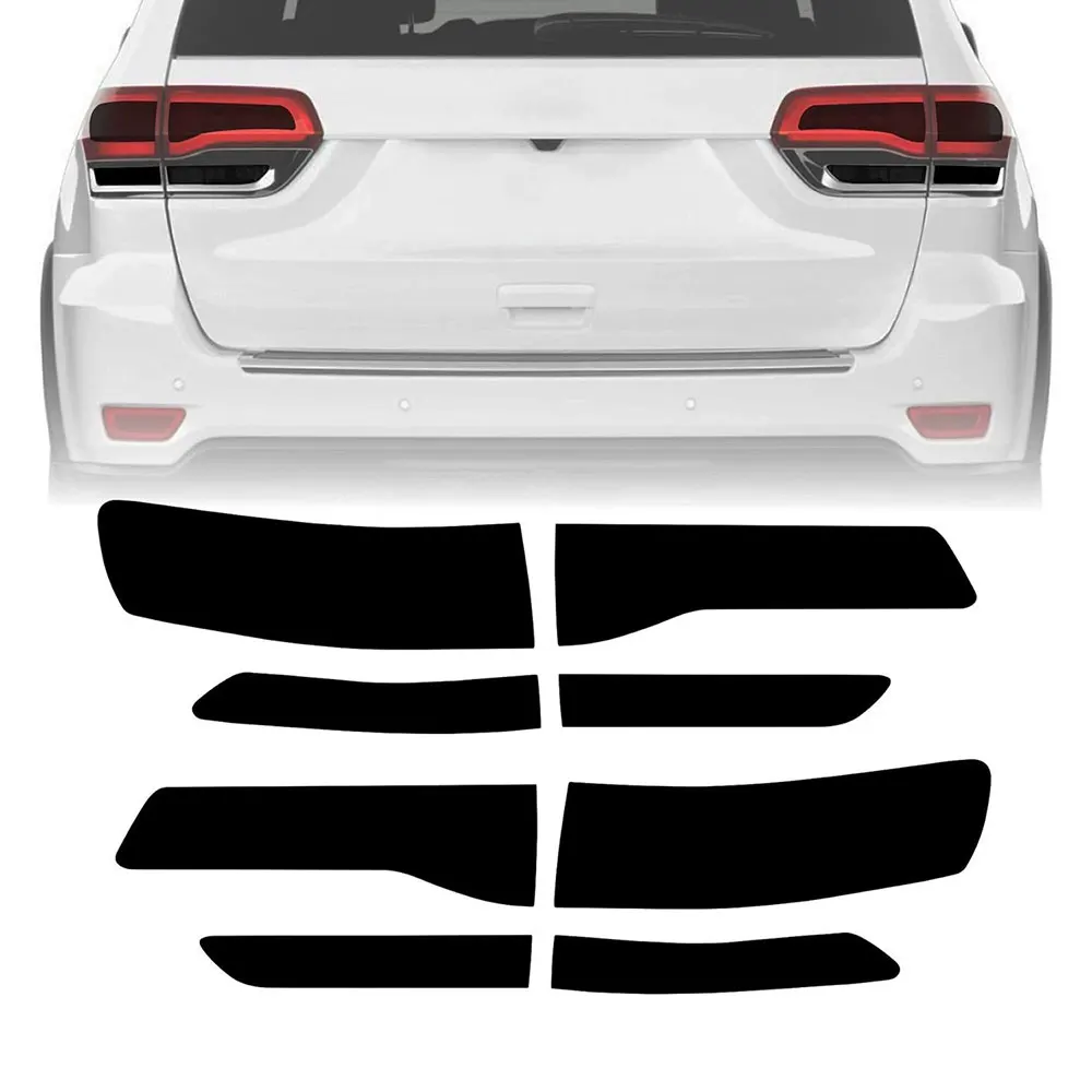 8 Uds luz trasera tinte superposición vinilo cubierta de luz calcomanía para Jeep para Grand Cherokee accesorios de coche 2014-2019 accesorios de coche