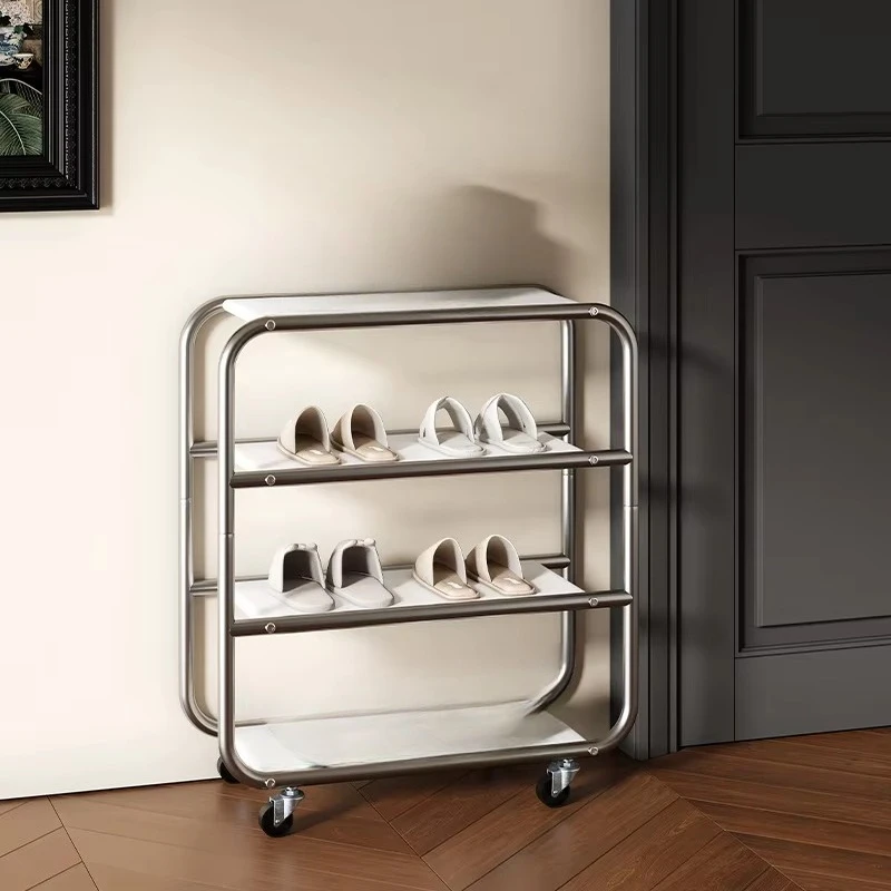 Modular shoe cabinet adjustable space saving simple home dormitory style small multi-layer luxury