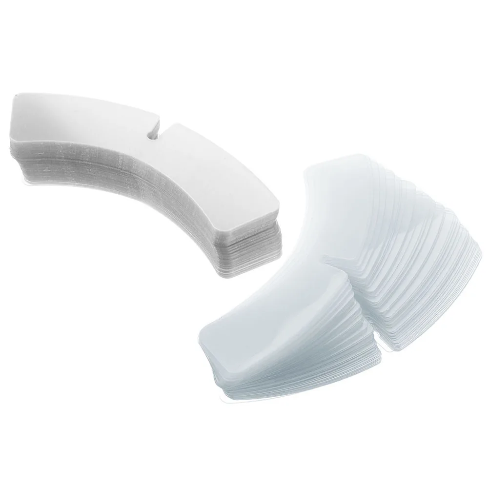 100 pièces chemise reste pour hommes col en plastique transparent Support Inserts léger pour chemises habillées col de tenue de bureau