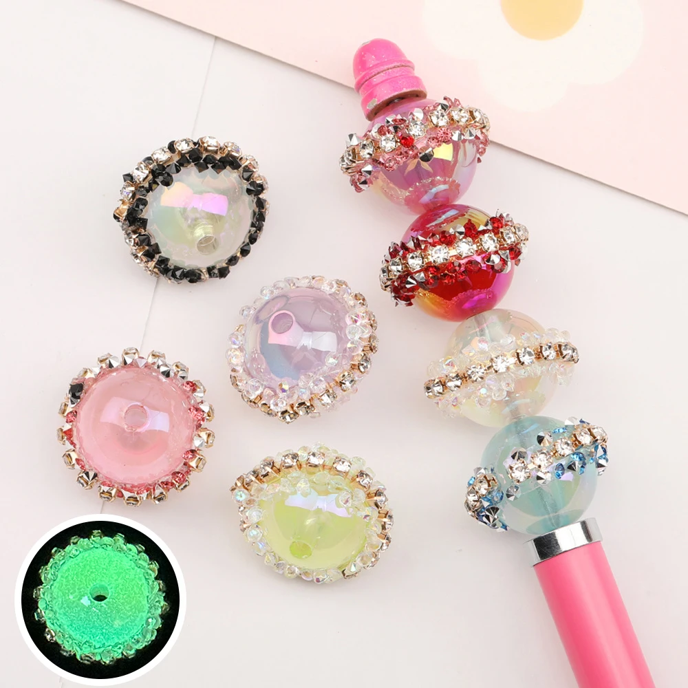 

Cordial Design 50Pcs 20*20MM DIY Fancy Beads/Round Shape/Hand Made/Aurora Effect/Acrylic Bead/Jewelry Findings & Components