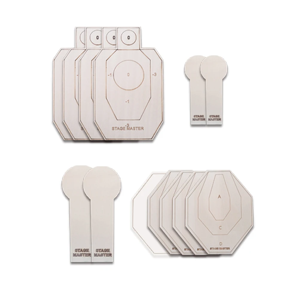 Special Pie 10pcs Training Simulation Targets for IPSC IDPA, Dry Fire, Shooting Targets, Multiple Target Types, Paper Targets, M