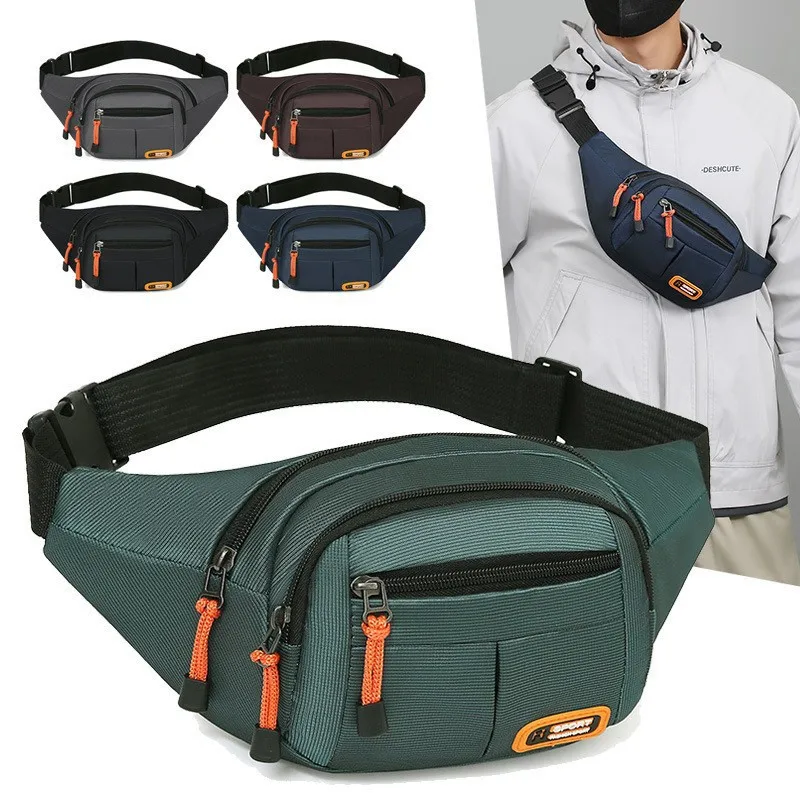 

New Waist Pack Large-capacity Anti-splashing Crossbody Chest Bag Wear-resistant Portable Multi-function Mobile Phone Bag