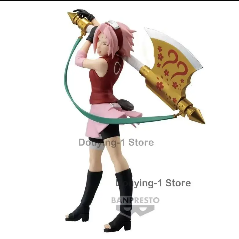 In Stock Bandai NARUTOP99 Haruno Sakura  Anime Action Figures Toys Gift Collectible Model Ornaments