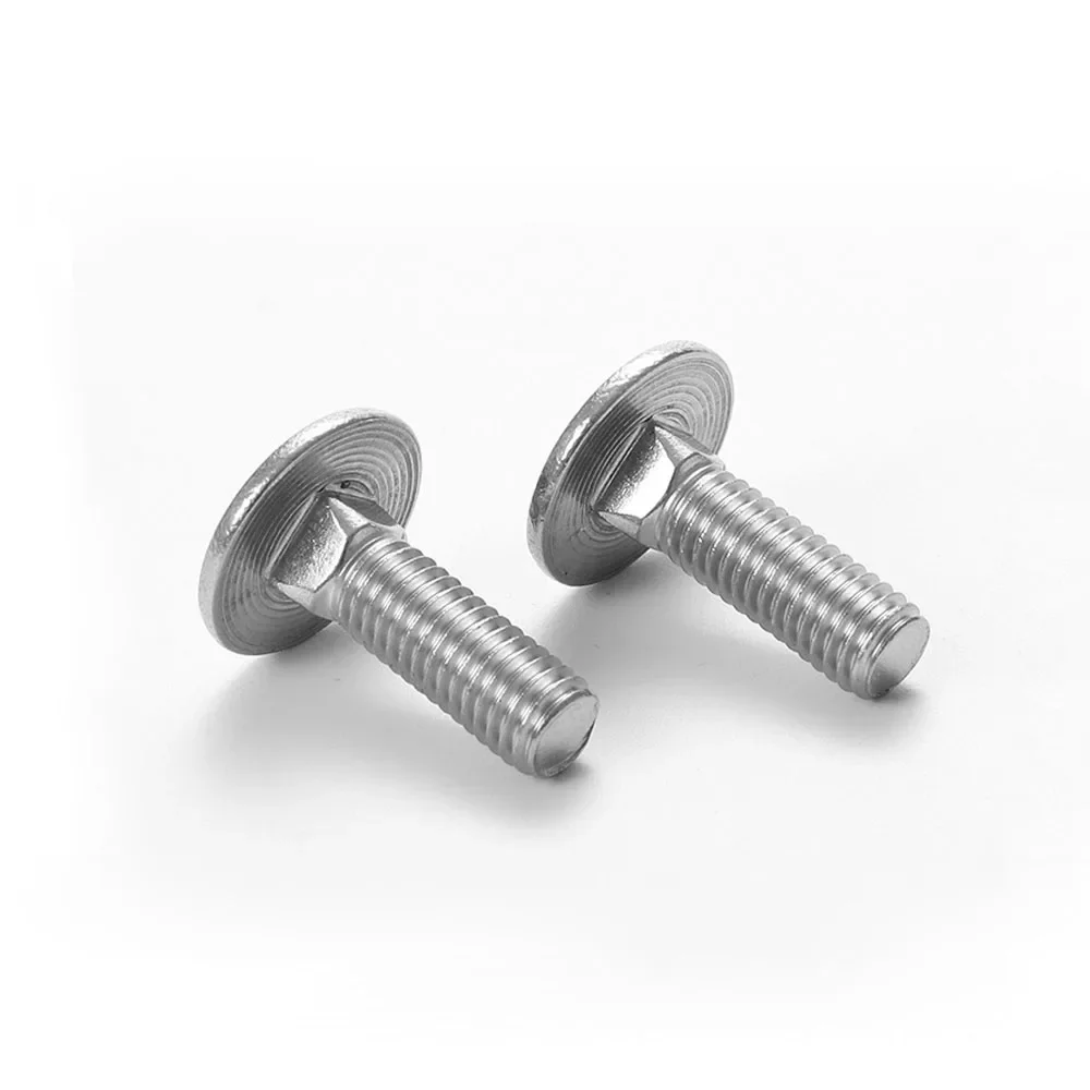 M6 M8 M10 M12 GB12 and DIN603 A2 304 Stainless Steel Truss Round Head Square Neck Carriage Bolt Coach Screw