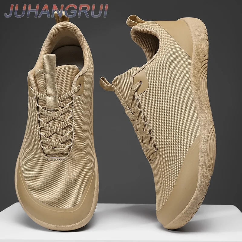 Mens Wide Toe Barefoot Shoes Spring New Model Hiking Shoes Breathable Comfort Man Casual Sneakers Outdoor Running Shoe Zero Sole