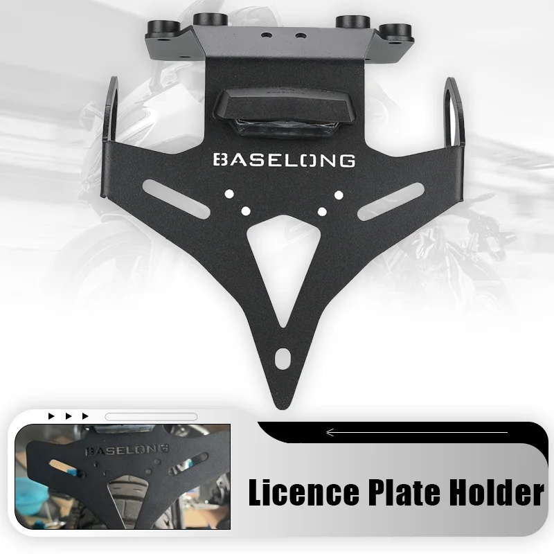 

Motorcycle Licence Plate Holder Led FOR YAMAHA TENERE 700/Rally/WORLD RAID/WORLD RALLY T7 2019-2026 2025 License Plate Holder