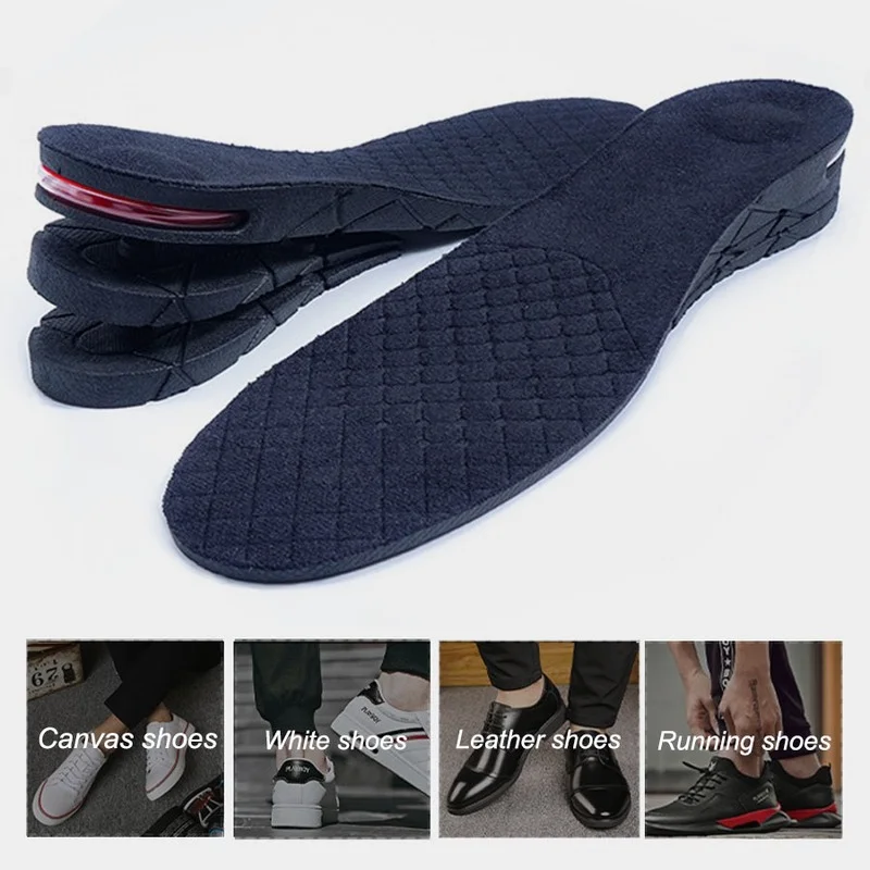 Almohadillas para aumentar la altura de los pies para hombre y mujer, almohadilla para aumentar la altura del zapato, corte ajustable, 1,5-4,5 cm de