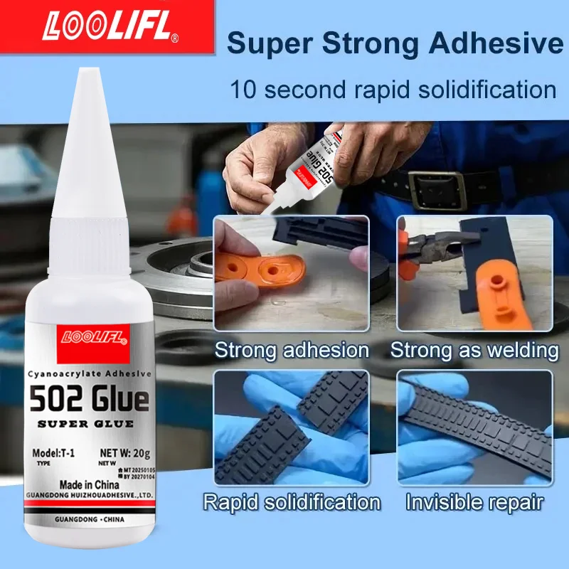 The Newly Upgraded 502 Super Water-Based Glue Dries Instantly in 5 Seconds, Is Waterproof, Has Good Stability, and Is a Complete Bonding Solution. Suitable for Wood, Plastic, Ceramics, Metal, Rubber, Etc.