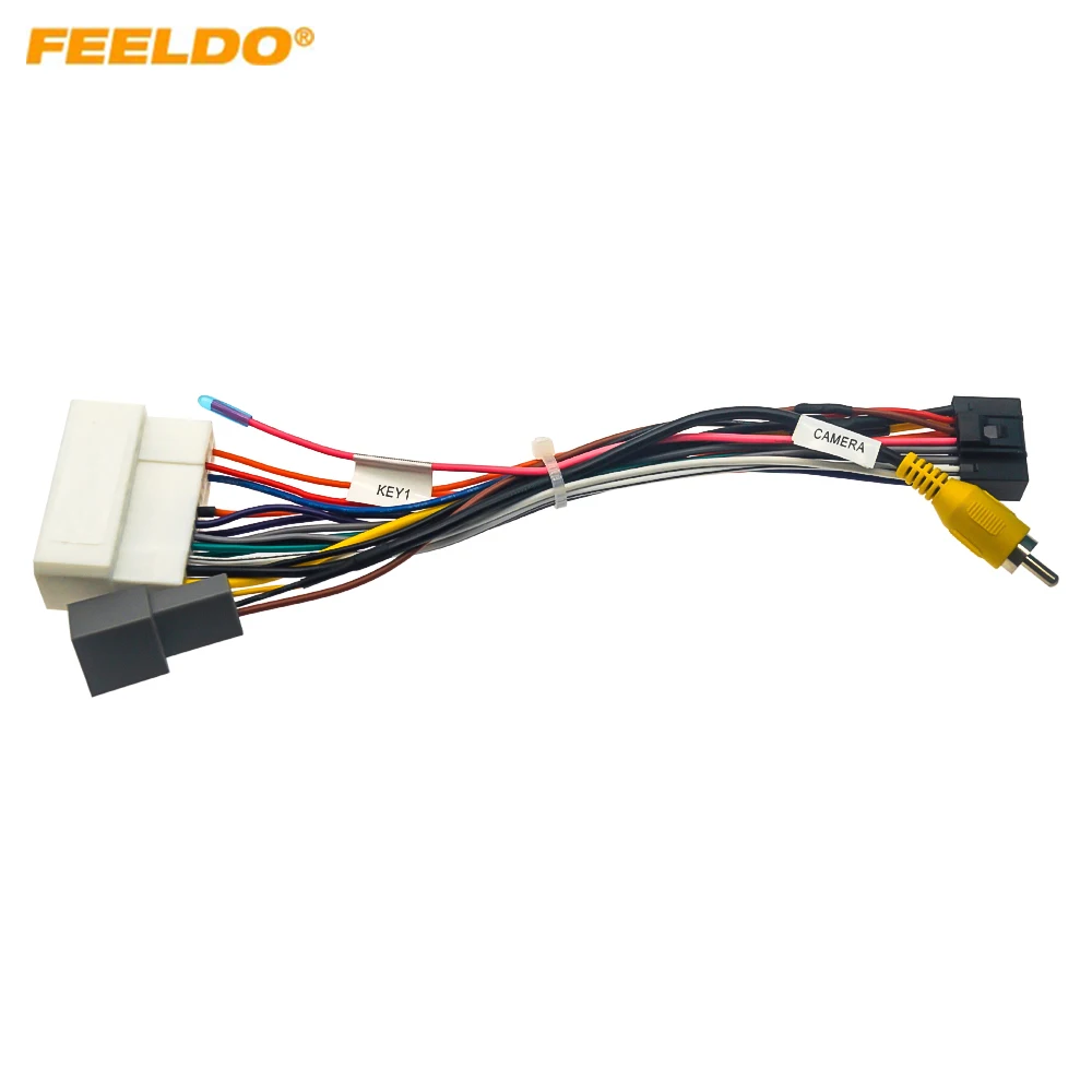 

Автомобильный 16-контактный шнур питания, адаптер жгута проводов для Mitsubishi Outlander 2021, установка радиопровода, головное устройство