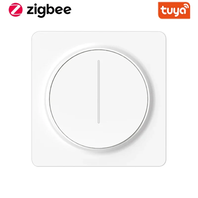 

Tuya Smart Zigbee Dimmer Light Switch Rotary Infinite Dimmable Wall Switch EU Touch Dimming Panel Switch Support Alexa Google