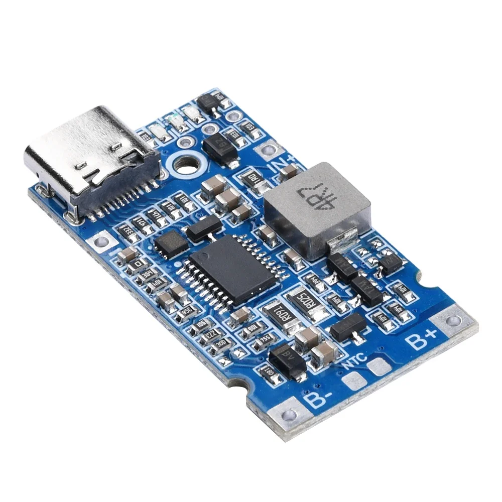 Lithium Battery Charging Module USB Type-C 2S 3S 4S BMS 4.5V-15V 18W  Support QC Fast Charge With Temperature Protection