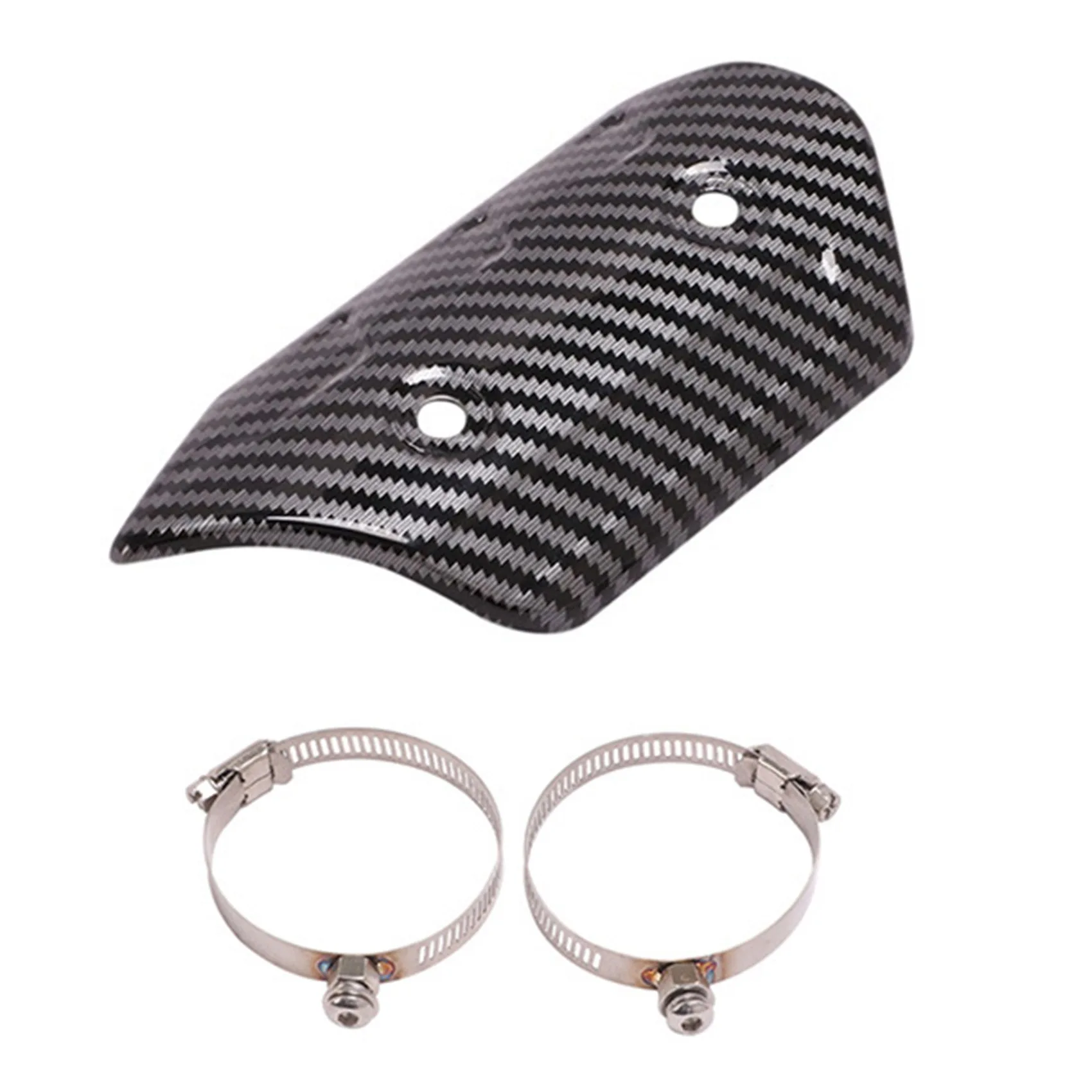 Motorcycle Universal Heat Insulation Plate Exhaust Pipe Anti-Hot Cover Connection Pipe Anti-Scratch Protective Cover-A