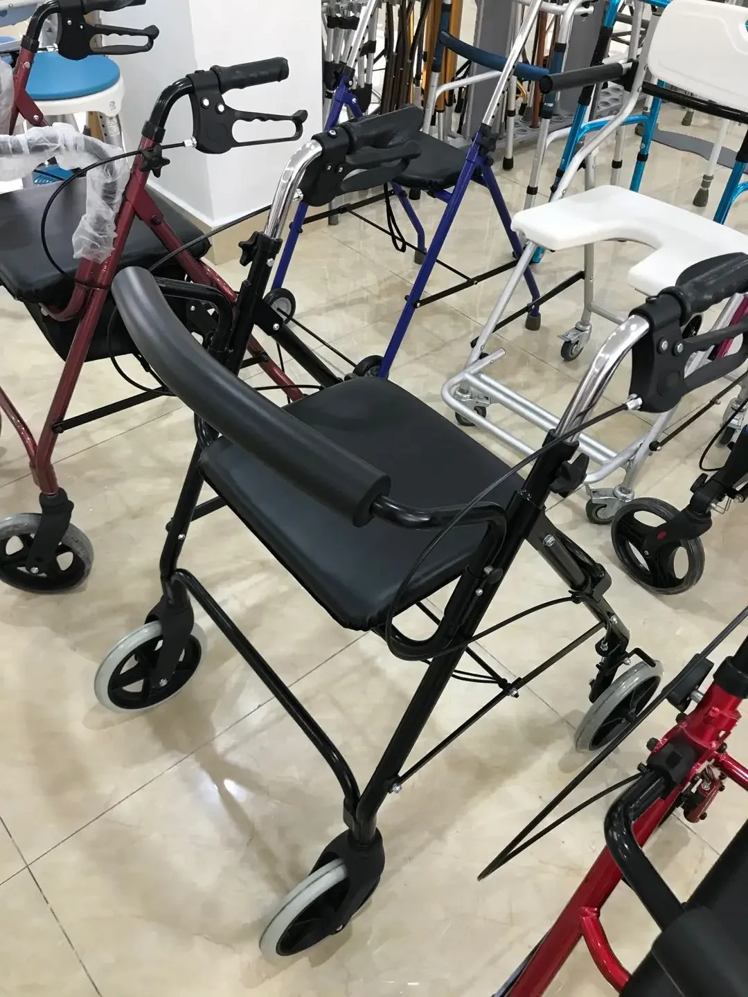 handicapped scooters mobility scooters and walker with seat balancing mini electric walker rollator