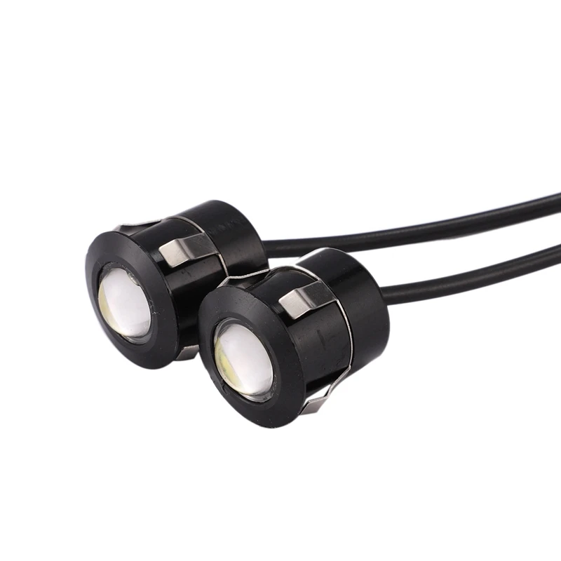 8 stuks LED Eagle Eye back-up licht mist rijden lamp auto motorfiets wit licht 9W zwart