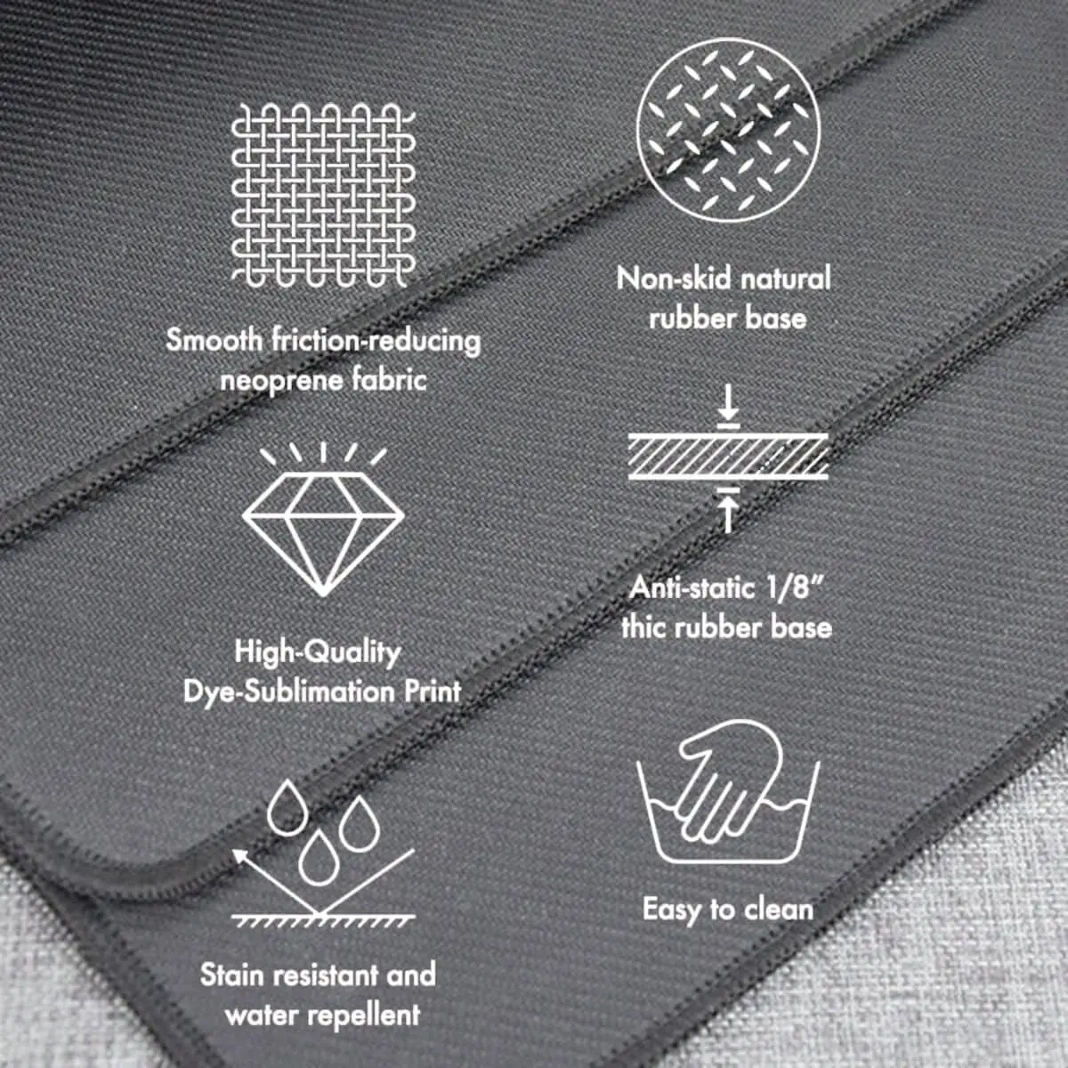 Anime Gaming Desk Mat Personalized Large Professional Mouse Pad Non-Slip Stitched Edges Computer Mouse Mat 11.8"×31.5" inch