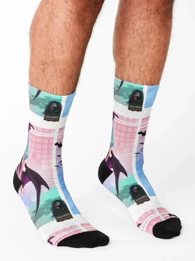 morrigan aensland 73 Socks sports stockings bright garter christmas gift designer Girl'S Socks Men's