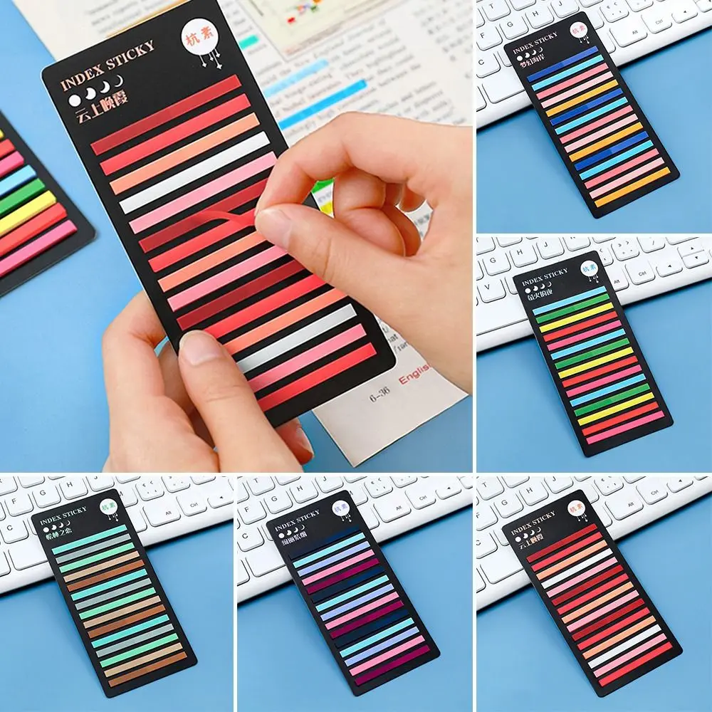 5Bag Colorful Stationery Key Points Bookmark Label Office Supplies Index Flags Sticky Notes Paster Sticker Memo Pad