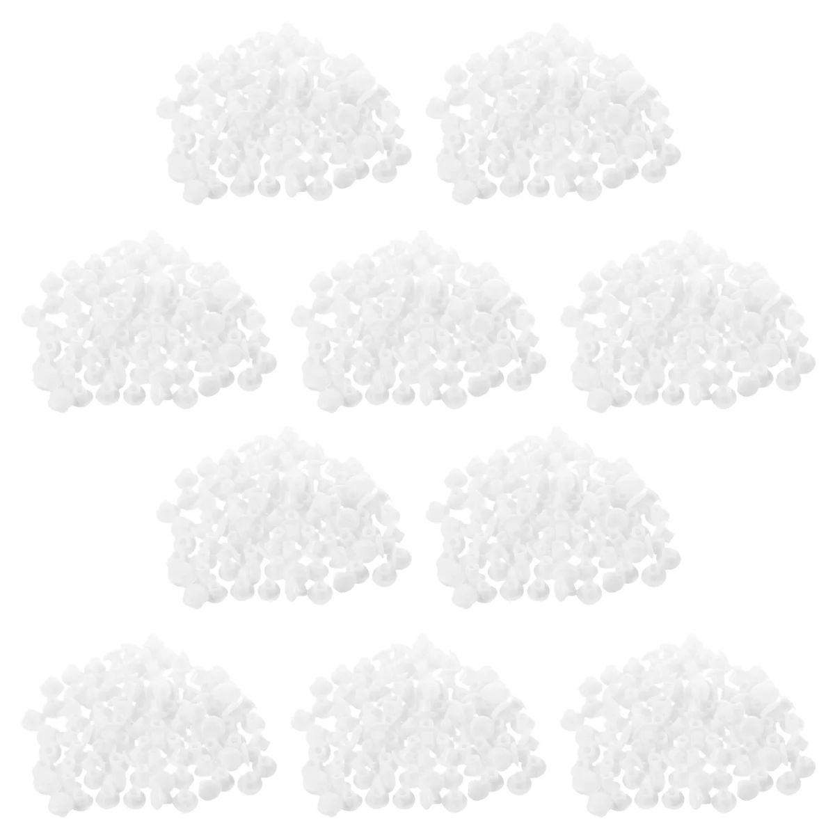 

1000 Pcs Decor 5 mm White Plastic Hole Drilling Cover