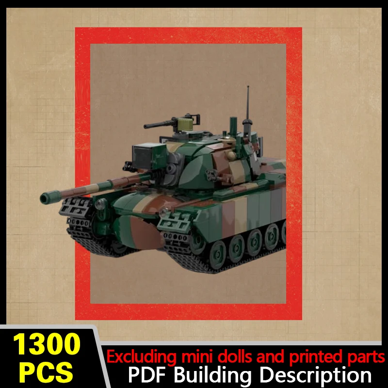 M48A5K Military Tank Model MOC Building Bricks War Equipment Modular Technology Gifts Holiday Assemble Children Toys Suit