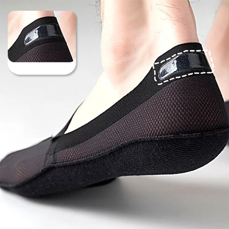3 Pasang Kaus Kaki Pria Musim Panas Lembut dan Bernapas, Kaus Kaki Kasual Nyaman Tanpa Tampilan, Warna Solid, Silikon Anti Selip, Sandal Kaus Kaki