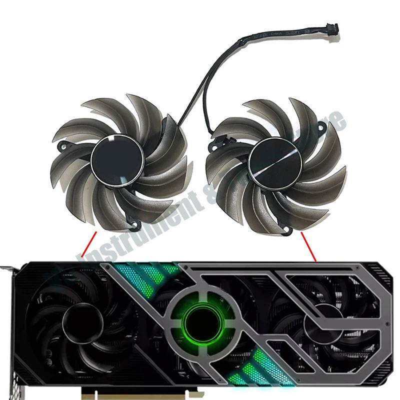 NEUER 83MM Lüfter für RTX 3060TI 3070 3080 GPU, Kompatibel mit PALIT RTX 3060TI 3070 3080 3080TI 3090 GamingPro Grafikkarten-Kühler – Detail 6