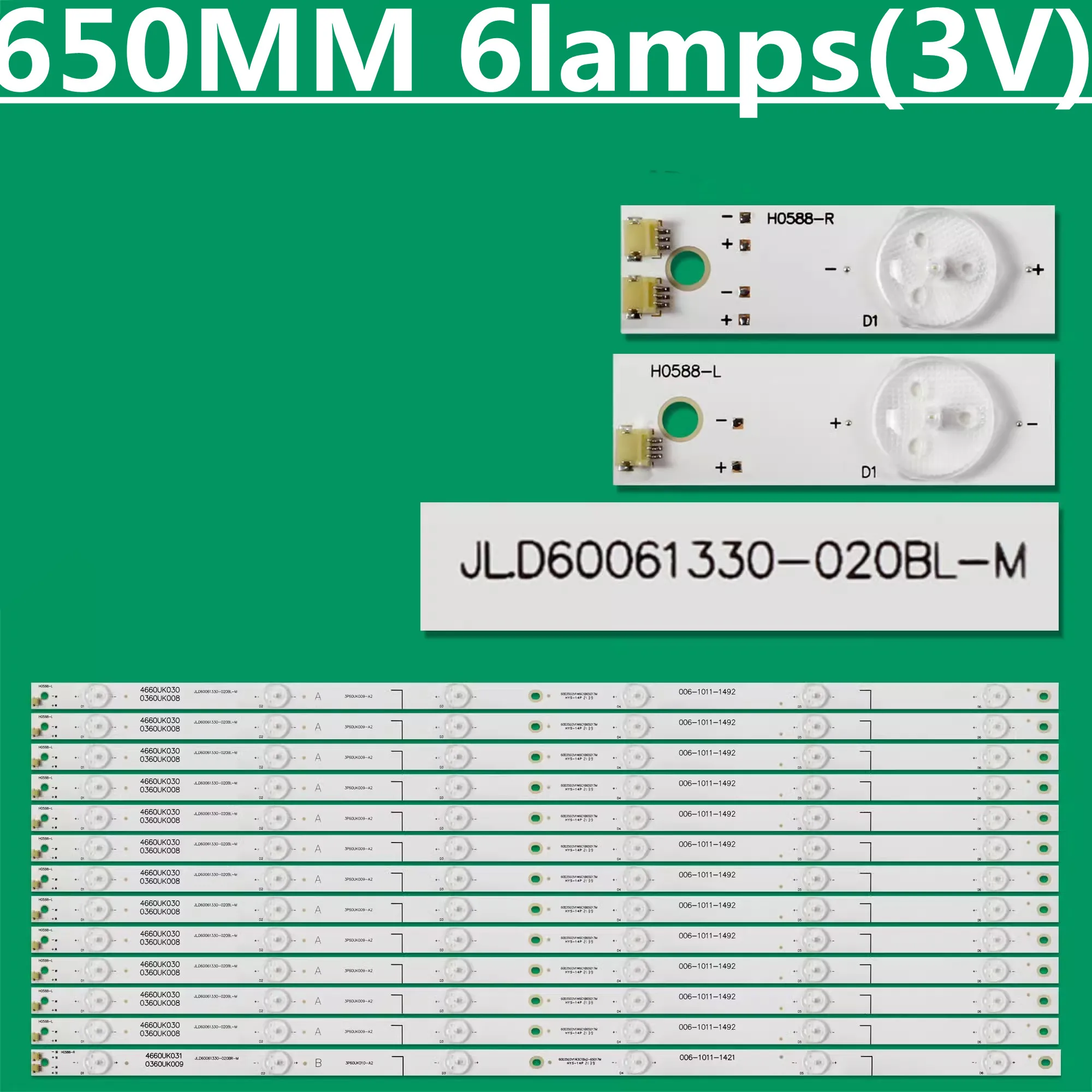 

13шт светодиодная лента JL.D 60061330 -020BL-M 3P60UK007-A2 3P60UK008-A1 Для LCD-60SU470A 60SU475A 60SU478A LCD-60TX4100A LCD-60X518H1A