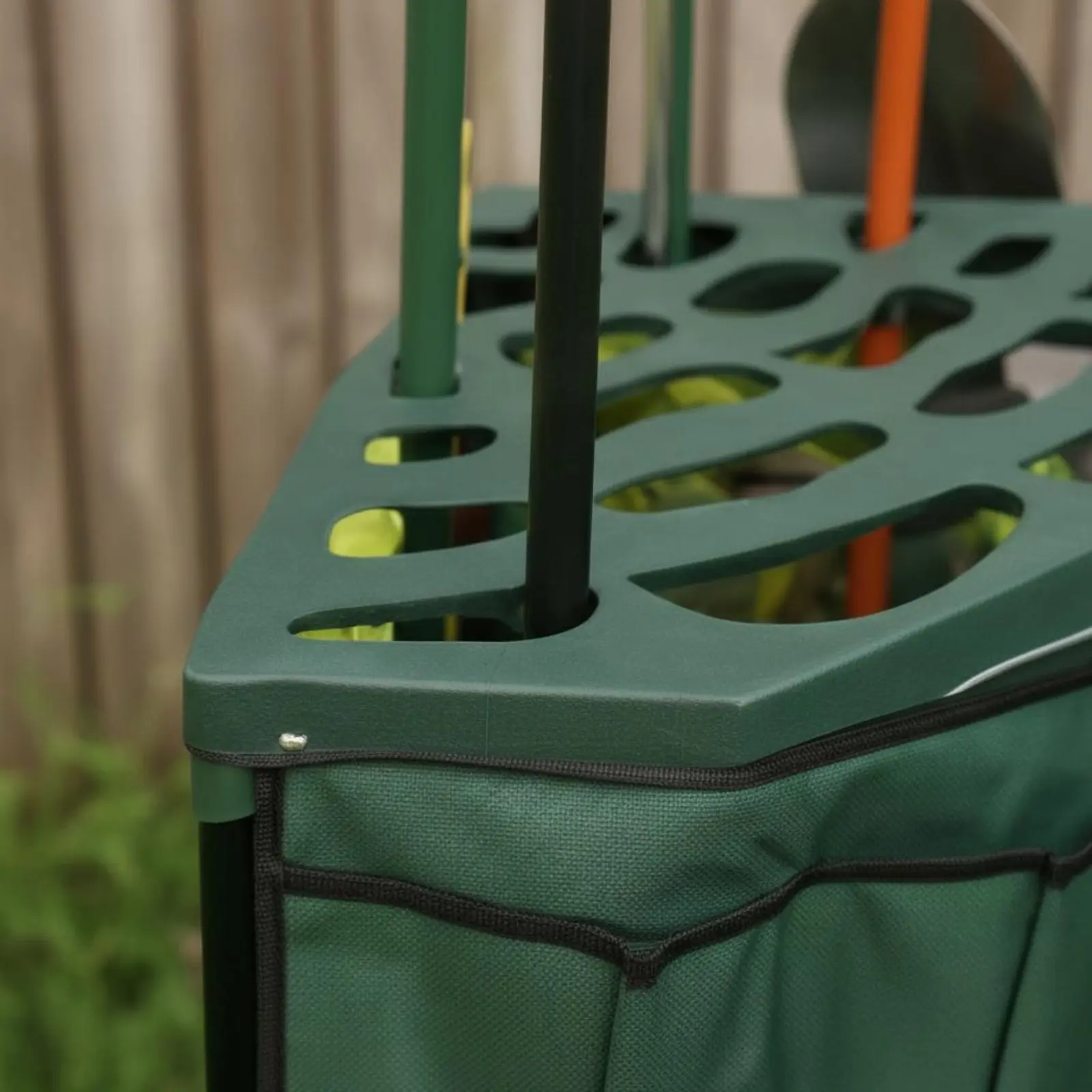 

Yard Tool Rack Easy to Assemble Garden Tool Rack Large Capacity Heavy Duty for Garage