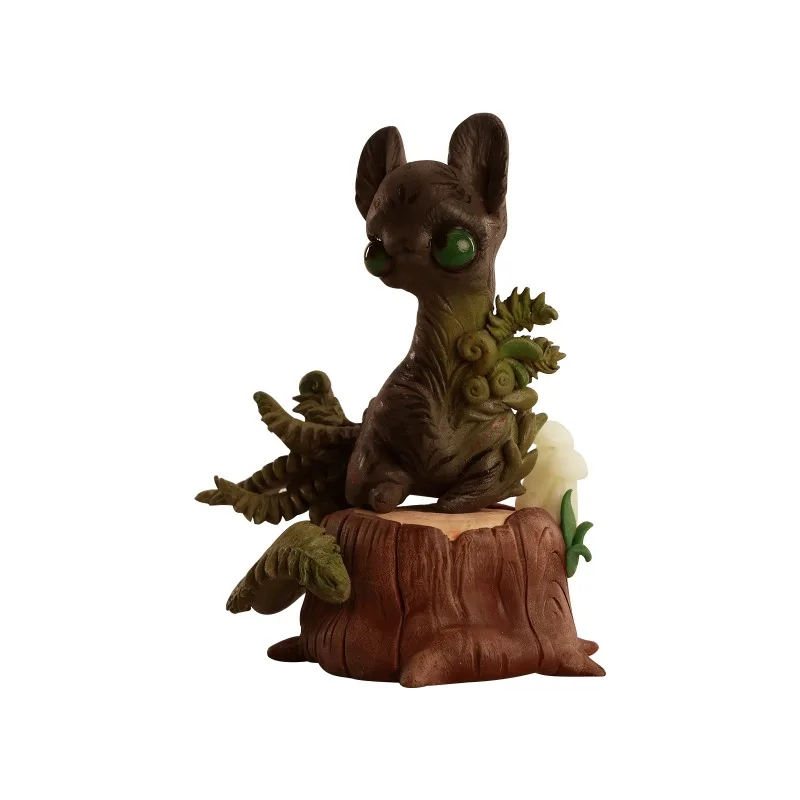 Przedsprzedaż Model Zwierzęcia: Uroczy Kot Leśny z Żywicy w Skali 1/6, Ręcznie Robiony, Idealny na Prezent lub Ozdoba na Biurko, Pasuje do Figur Akcji 12-calowych