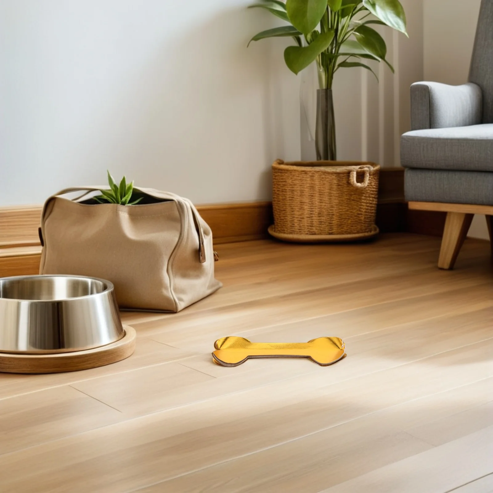 

180Pcs Pet Funeral Supplies Bone Shaped Yellow Ceremonial Paper for Dog Memorial Home Tribute Pet Cremation Rituals Sacrificial