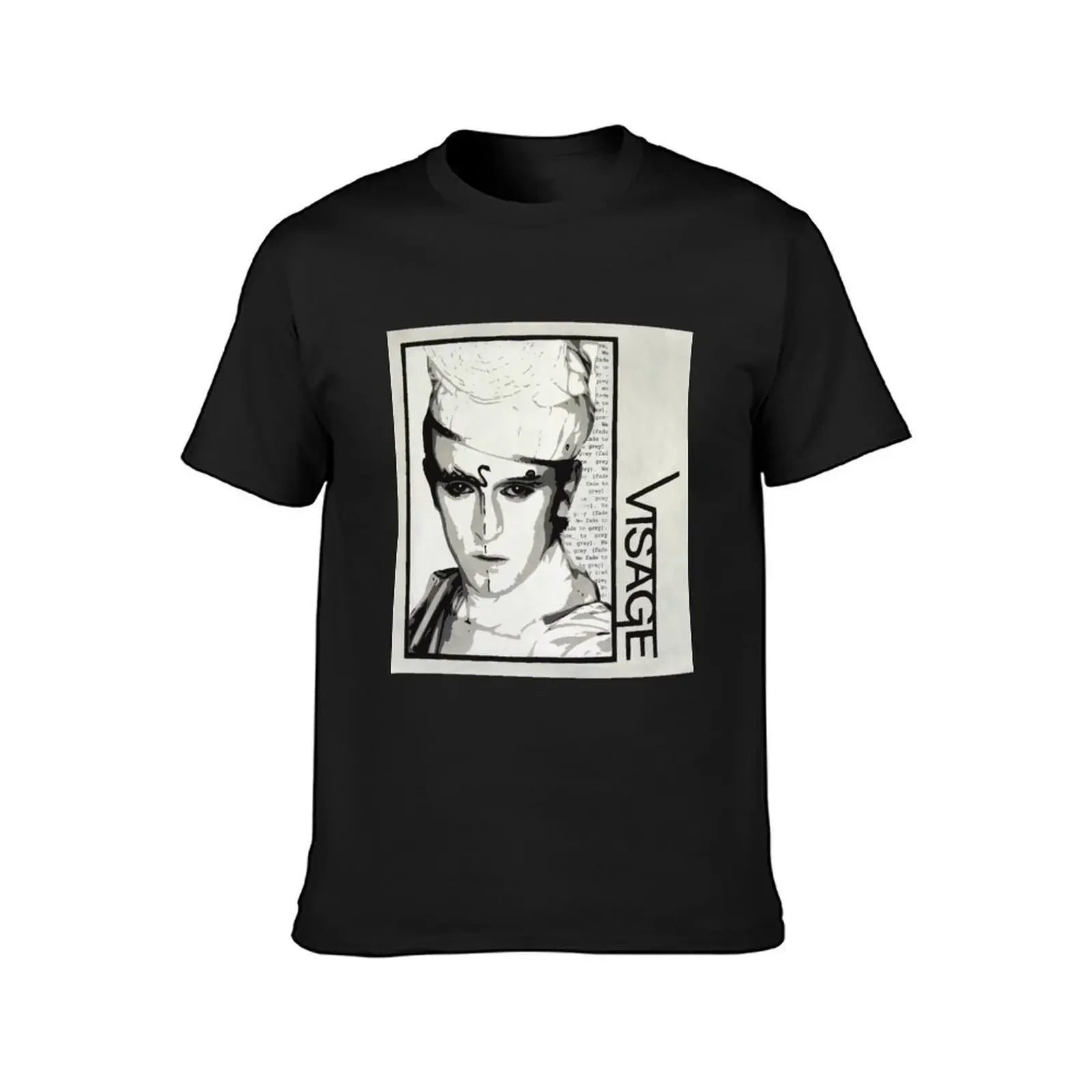 Visage (Steve Strange) - Fade to Grey T-Shirt vintage graphic tee customizeds summer tops luxury clothes men