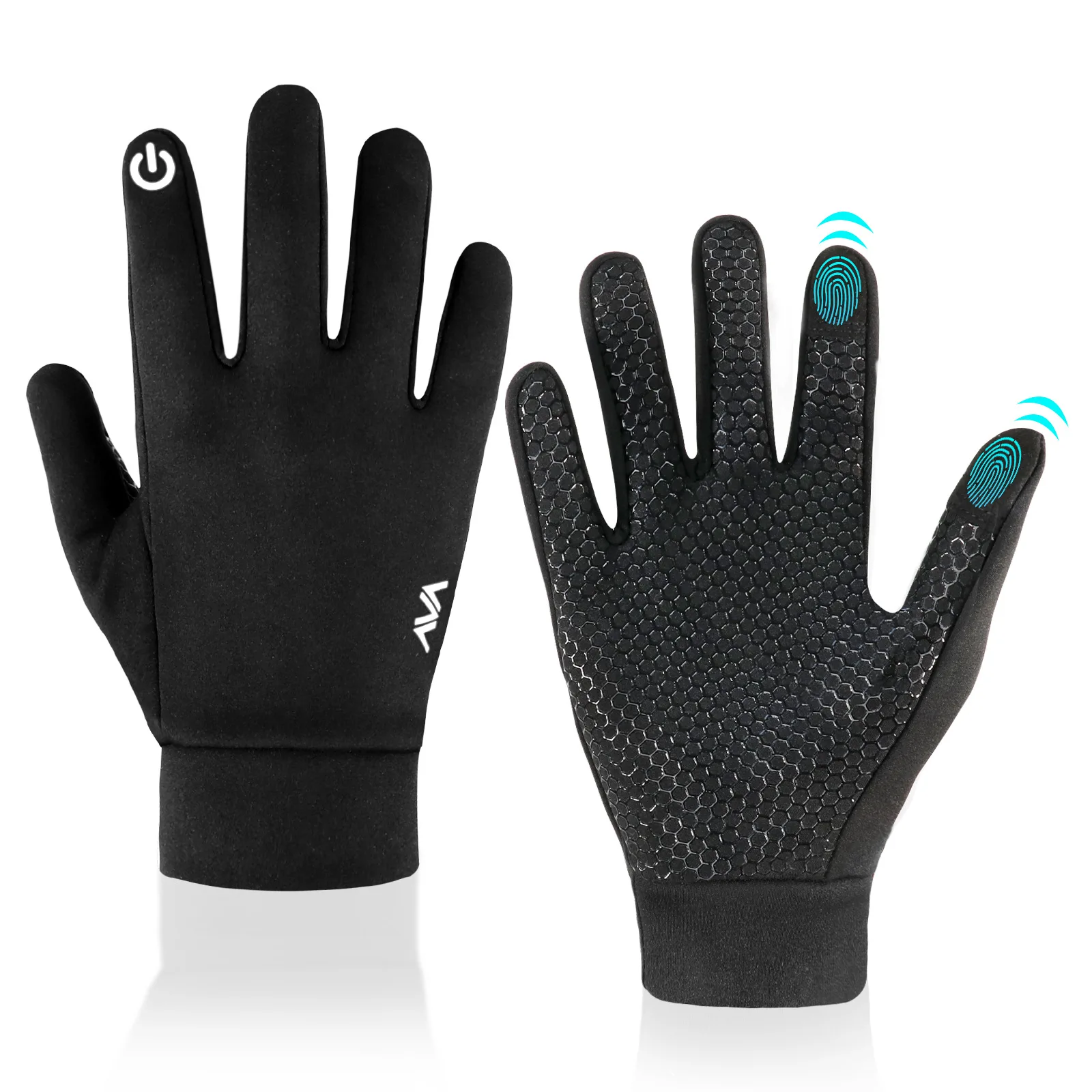 Gift Box Gloves Kids Silicone Non Slip Touch Screen Fleece Lined Thick Warm Winter Sports Ski Cycling One Size