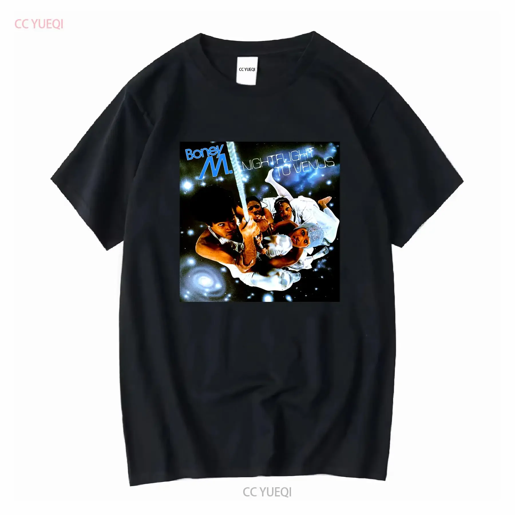 Boney M Nightflight to Venus For Fan Black All Size T Shirt QQ1263 vintage Washed Stylish Stretched Soft Unisex Comfortable