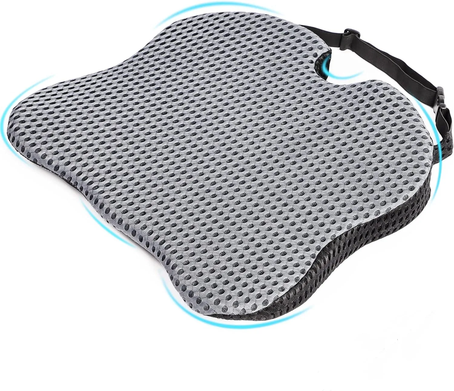 Car Wedge Seat Cushion Memory Foam Comfortable Seat Cushion-Orthopedic Support For Car Driver Seat Office Chair Wheelchairs