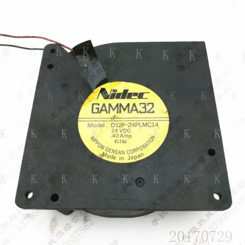 

C для Nidec D12F-24PLMC14 12032 DC24V 0.4A 12CM 2-проводной турбовентилятор охлаждения