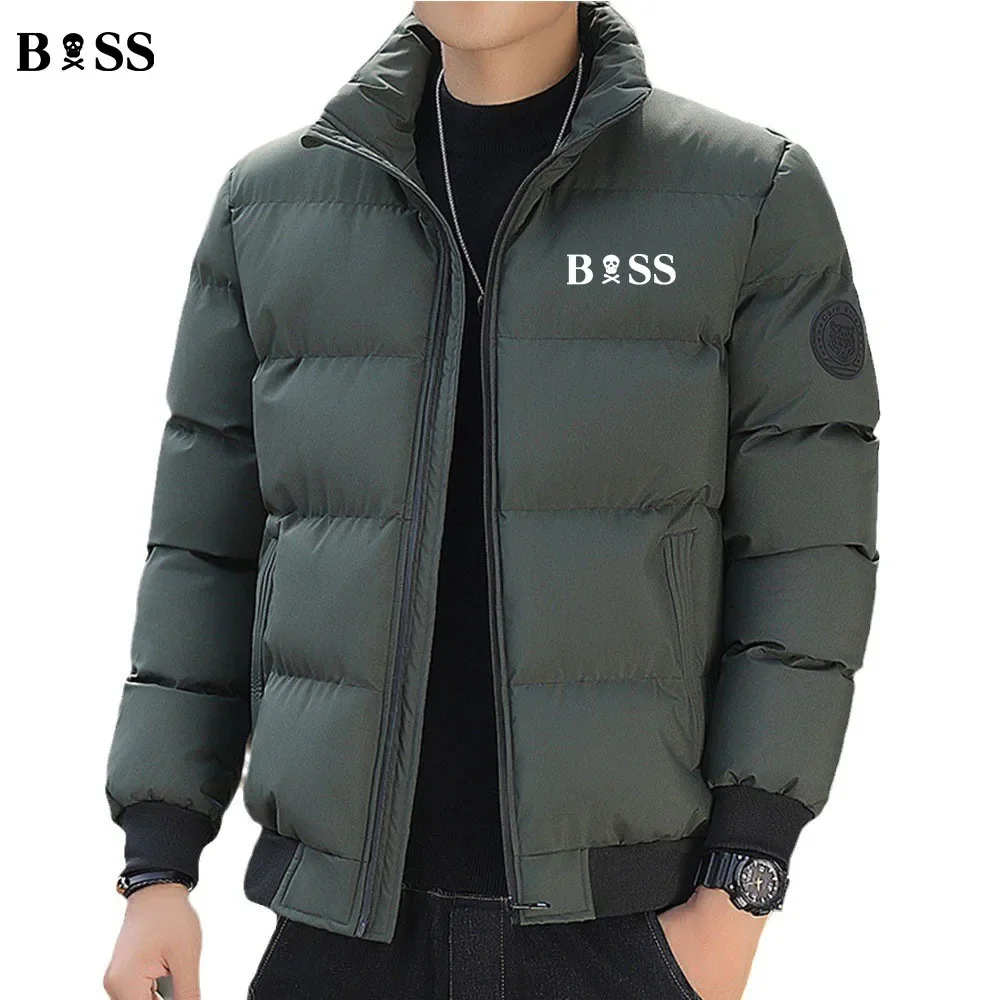 New Parka Jacket 2024 Men's Winter Jacket Coat Cotton Coat Men's Windproof Thick Thermal Korean Version Leisure Time Parka S-5XL