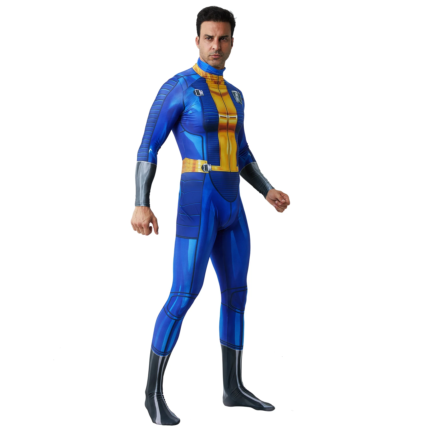 Fallout 4 Costume Deluxe Quality Superhero Costume Cosplay for Men Halloween Costume for Adult