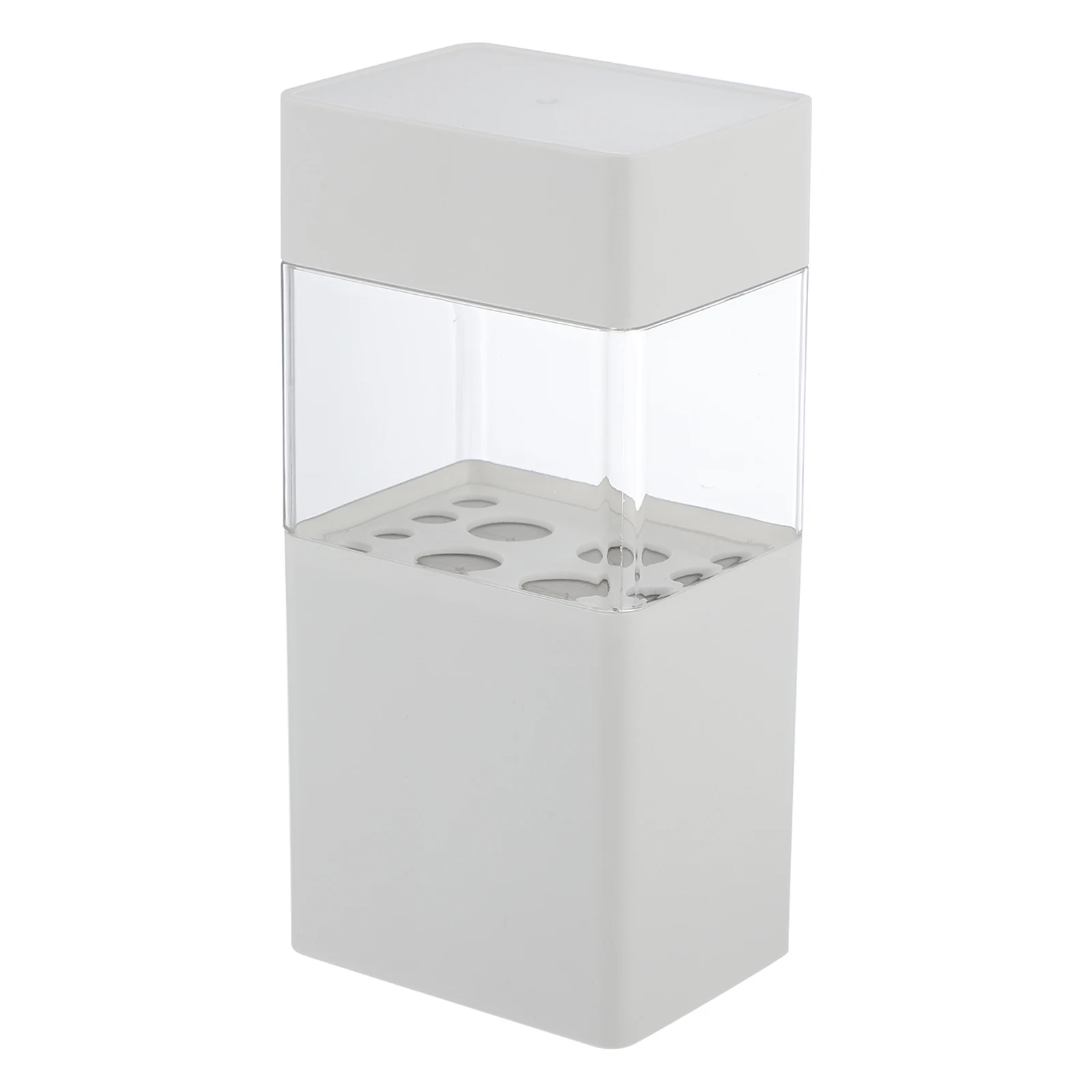 

Makeup Brush Storage Box Dustproof Breathable Container Clear Design Portable Travel Holder Durable Safe For Families