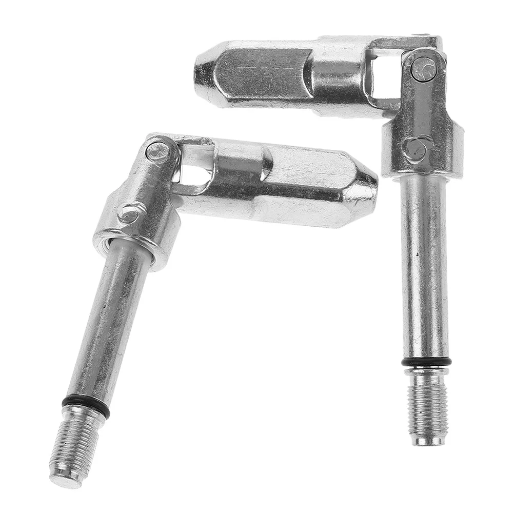 2pcs Hydraulic Cardan Shaft Horizontal Universal Joint Floor Trailer Jack Drop Switch Shaft Durable Steel Jack Accessories