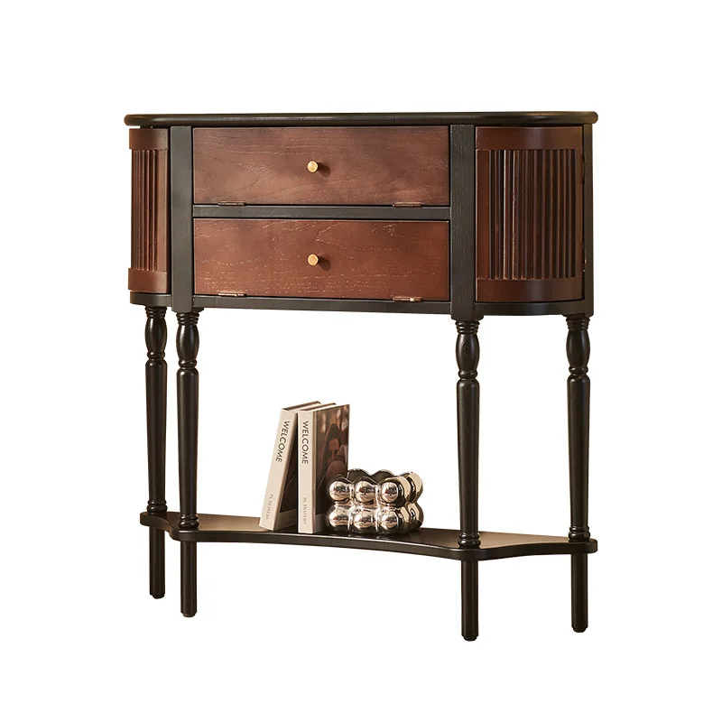 

simple living room integrated side cabinet against the wall, medium ancient style home storage cabinet