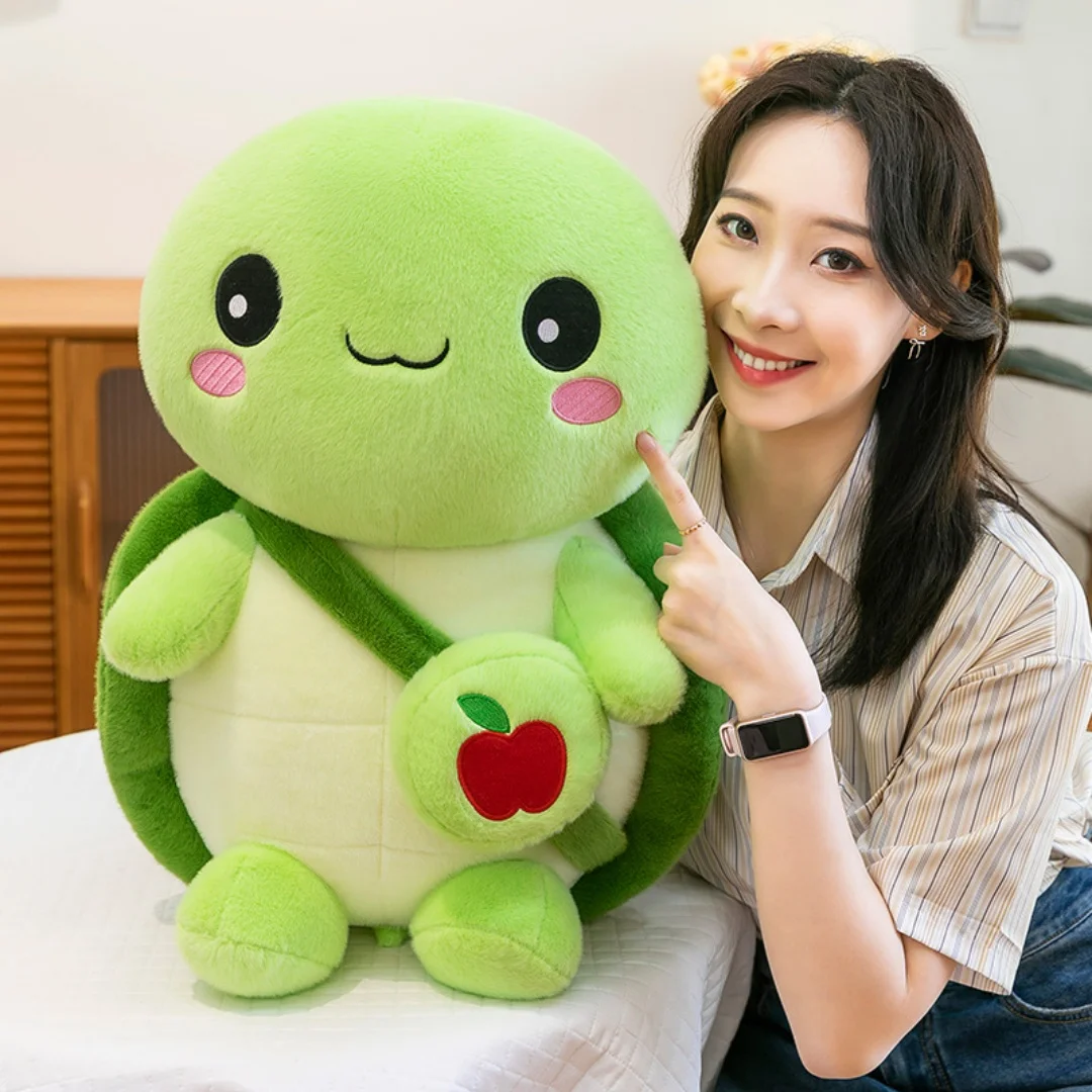 

1pc 30cm/11.81in apple turtle plush toy doll turtle doll pillow claw machine exchange gift birthday gift